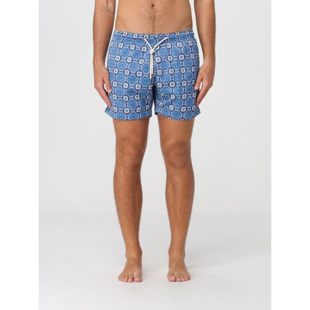 Peninsula Men Short Ethnic Pattern Swim Shorts Peninsula With Drawstring Waist